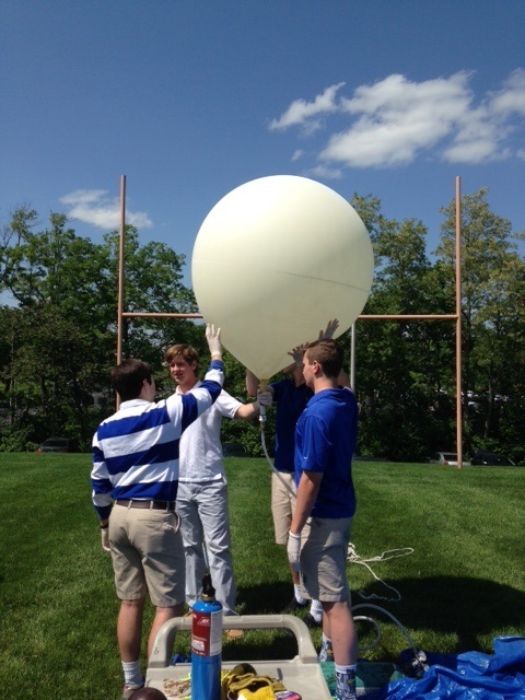 Preparing the Weather Balloon